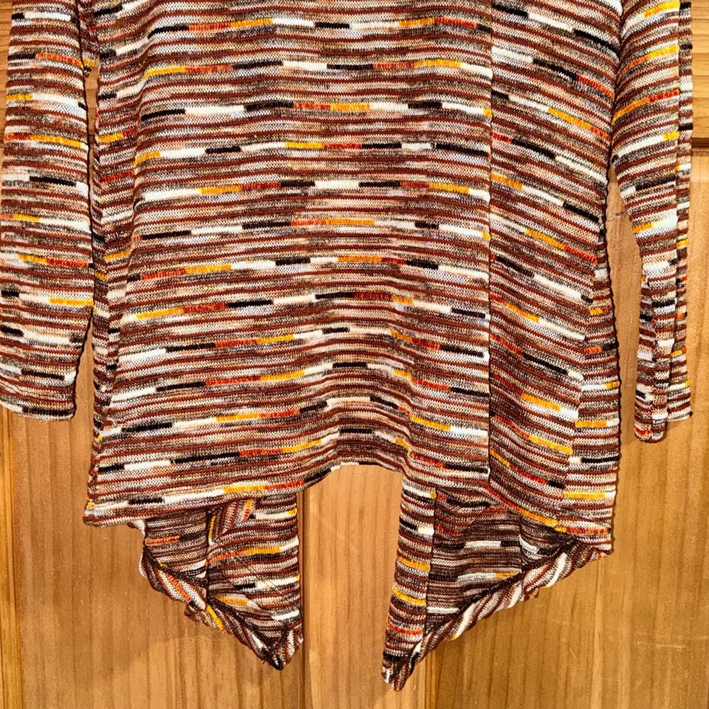 Ruby Rd. Women’s Multicolor Striped Open Cardigan… - image 10